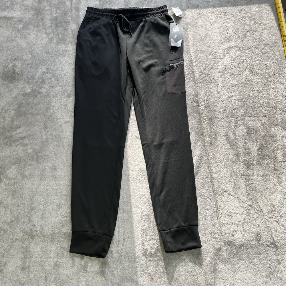 RBX Tapered Jogger Mens Small Black‎ Activewear Cargo Pocket CRM7150A NWT
